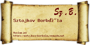 Sztojkov Borbála névjegykártya