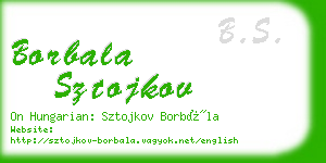 borbala sztojkov business card